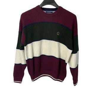 Tommy Hilfiger Vintage 90s men’s Size‎ XL 100% cotton striped crewneck sweater